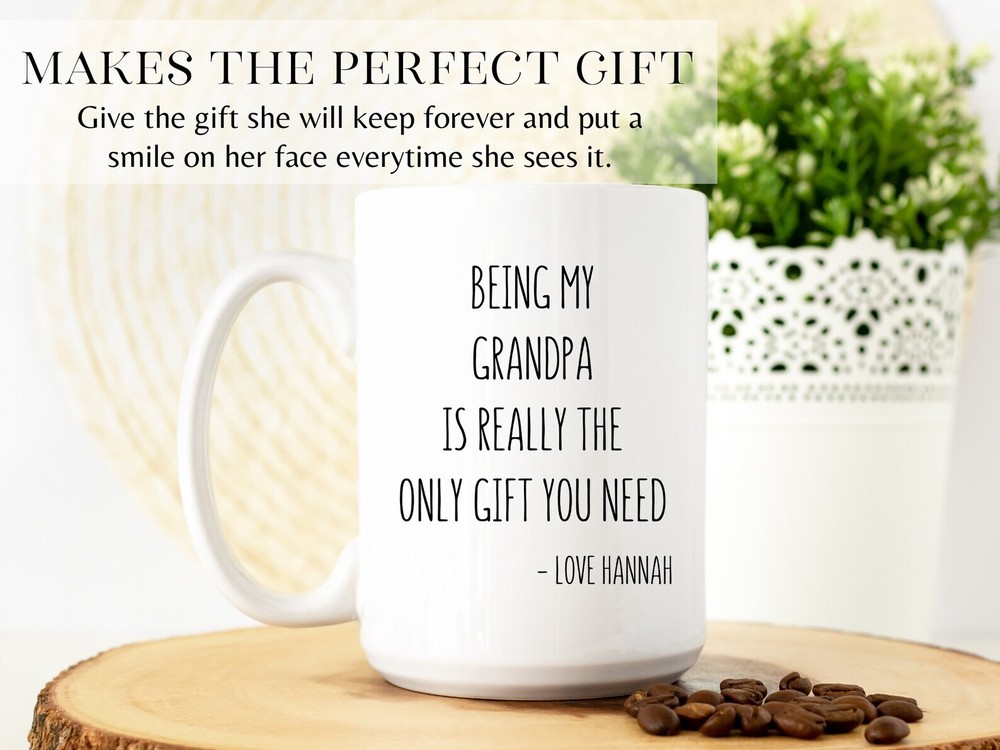 Grandpa Mug Personalized Grandpa Gift Gift From Granddaughter Cup Grandpa Mug