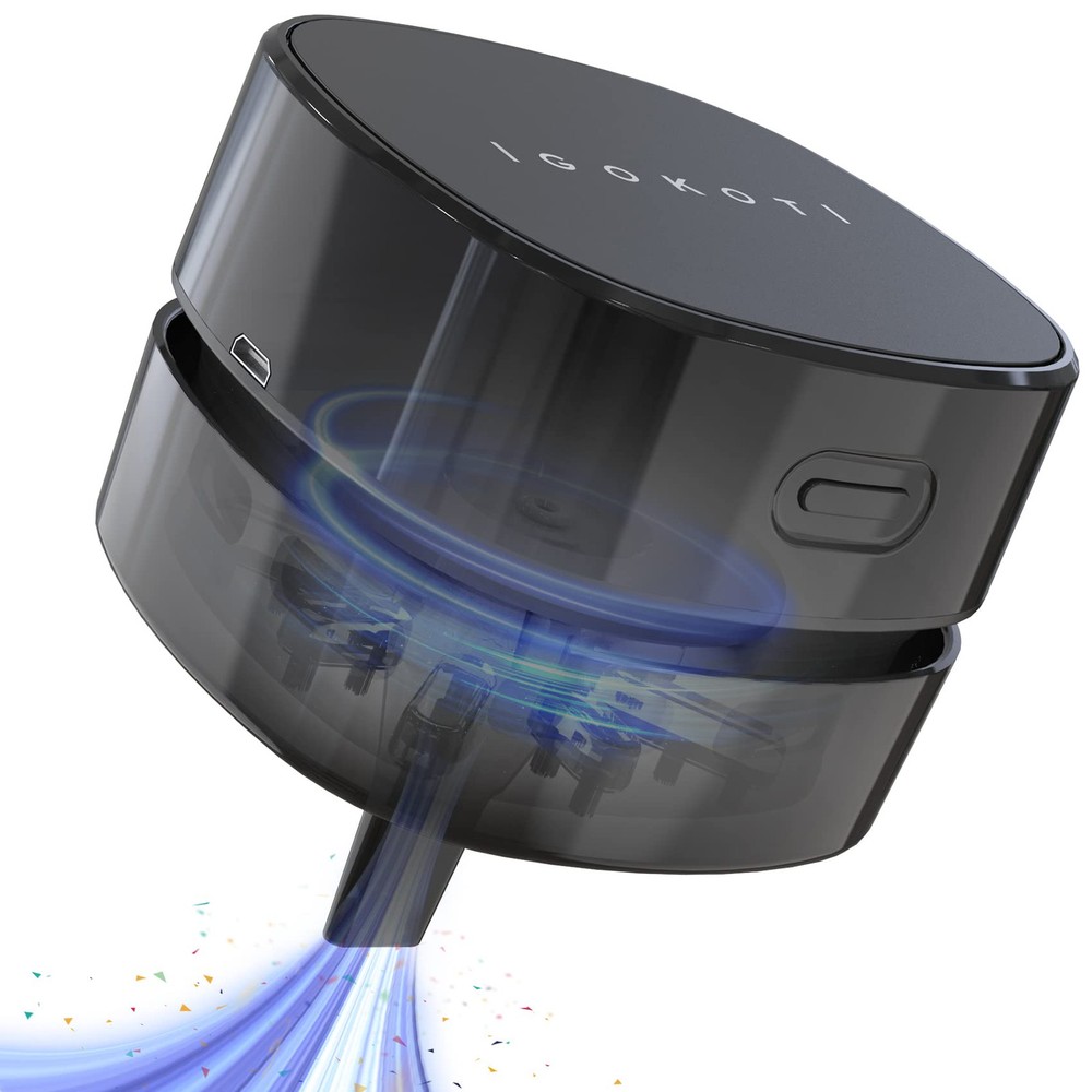 Desktop Vacuum Cleaner with Nozzle, Rechargeable Small Handheld Vacuum, Cordl...