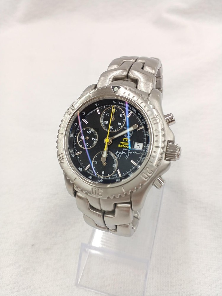 TAG Heuer CT2115 Link Ayrton Senna Limited Edition Chronograph Watch 308331
