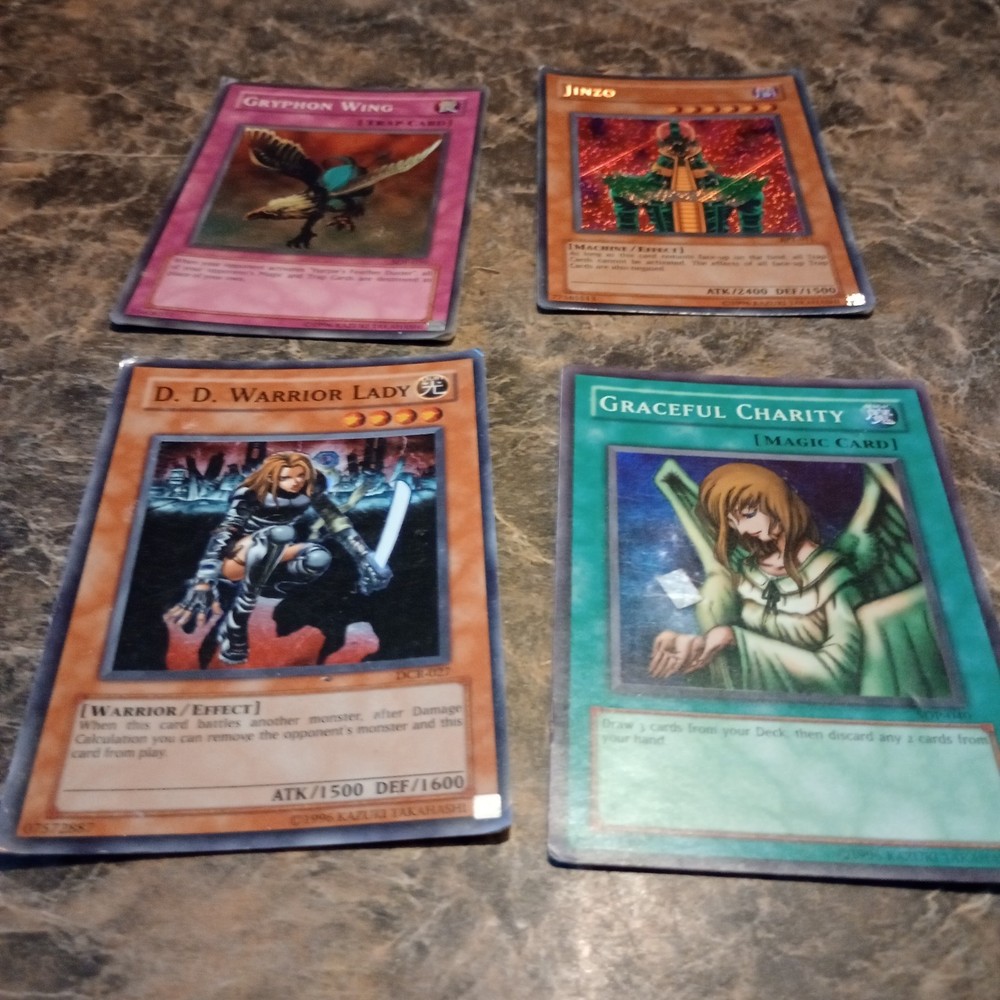 Yu-Gi-Oh Holo Foil Bundle with Jinzo Gryphon Wing D.D. Warrior Lady Graceful Charity HP