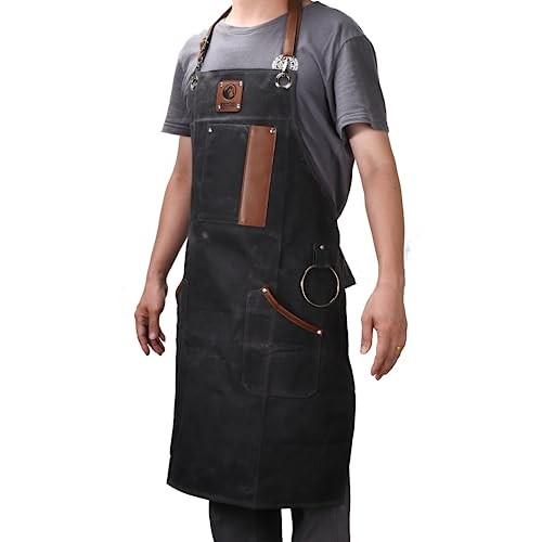 Heavy-Duty Grilling Apron for Men - Adjustable Straps - Stylish and