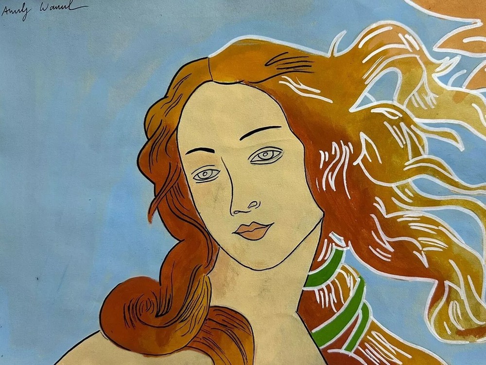 Andy Warhol CoA アート絵画 ヴィンテージ 手作り サイン入り オリジナル紙