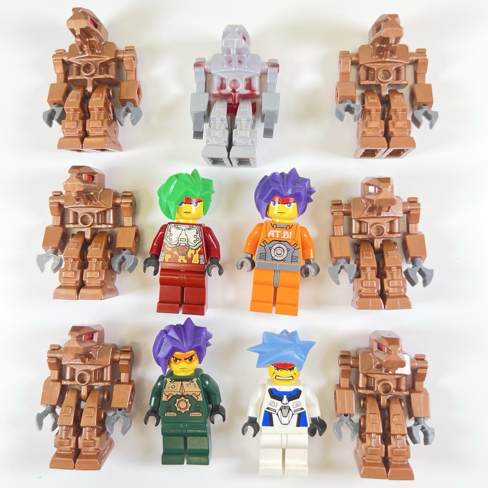 LEGO Exo-Force Minifigure Lot (11) – Robots & Human Characters – Genuine LEGO