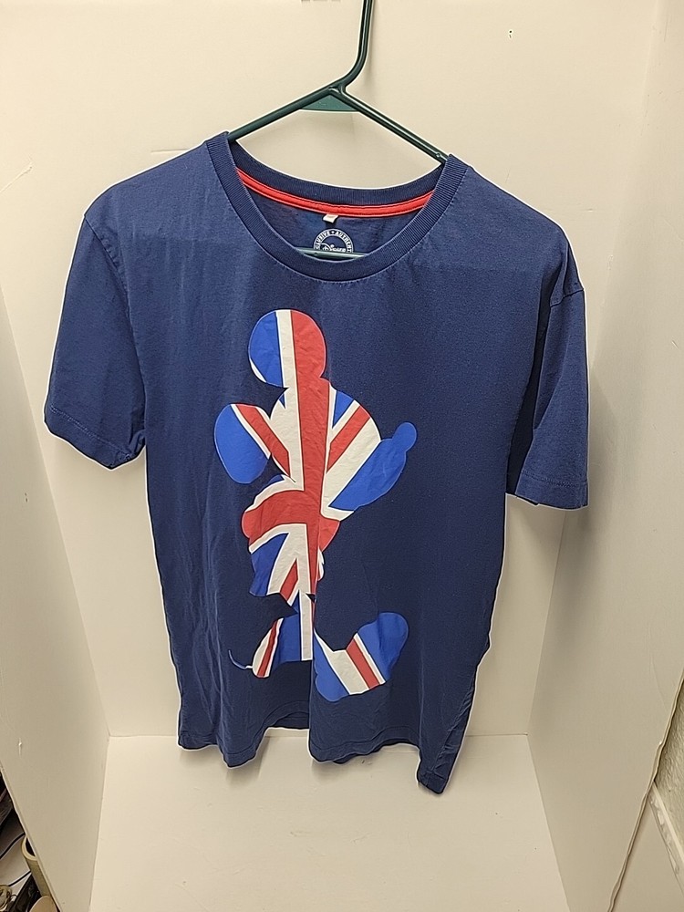 Mickey Mouse London Disney Store British Flag Union Jack T-Shirt Size XL