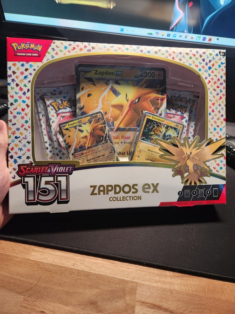 NEW Pokemon 151 ZAPDOS EX Collection Box ✅ TRUSTED SELLER