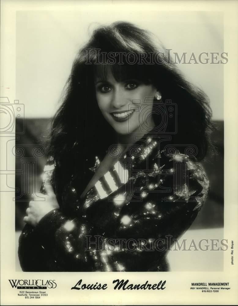 Press Photo Louise Mandrell, singer - nop50847