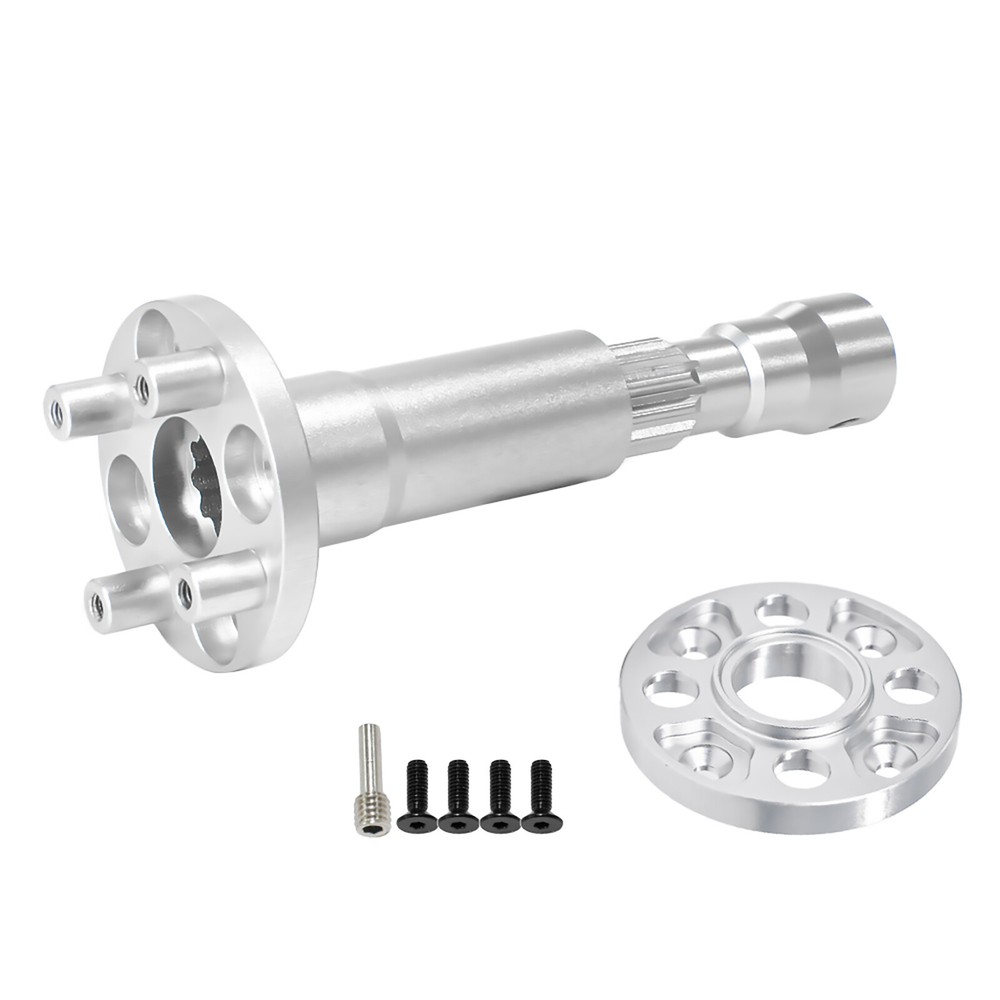 Alloy Front Center Drive Shaft With Gearbox Housing for Traxxas UDR Car Silver