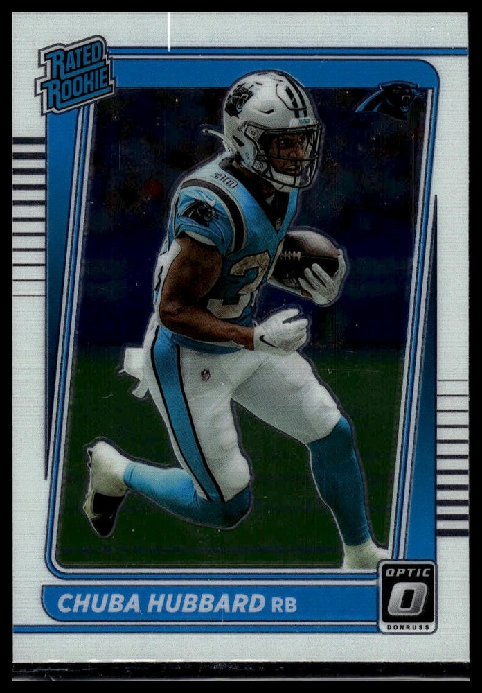 2021 Donruss Optic #225 Chuba Hubbard Rated Rookie
