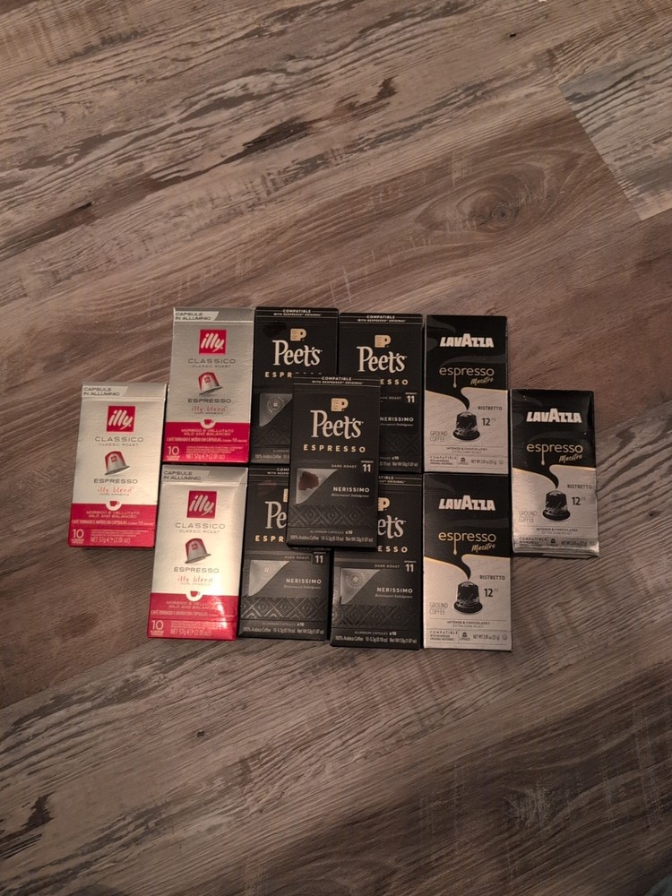 Peet's. Illy. And Lavazza Coffee Original Line Espresso Variety Pack