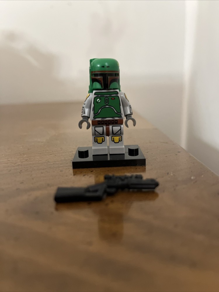 Star Wars Cloud City Boba Fett Custom Minifigure Comes With Blaster + Baseplate