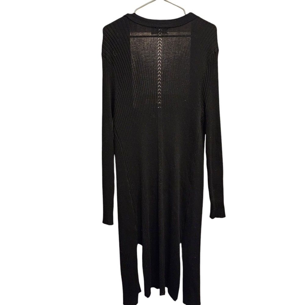 Ribbed Goth Fairy Grunge Long Cardigan 2XL Dark Academia Witchy Style  
