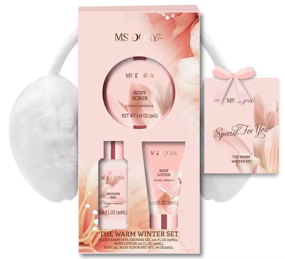 Valentines Day Gifts for Her, Spa Gift Baskets for Women - 5 Pcs Relaxing Self-image