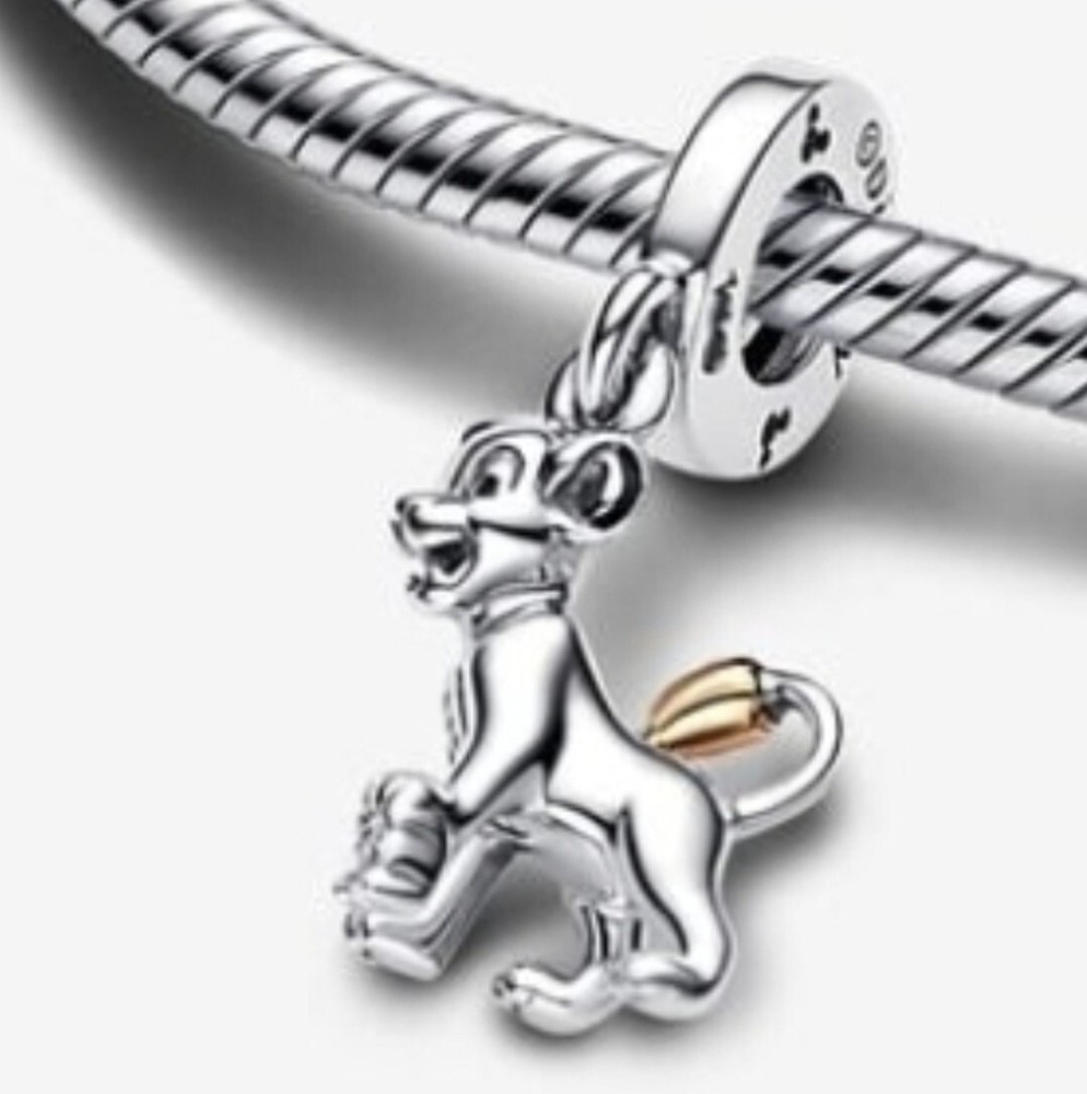 Authentic Pandora Disney Simba Charm #792749C01 for Jewelry
