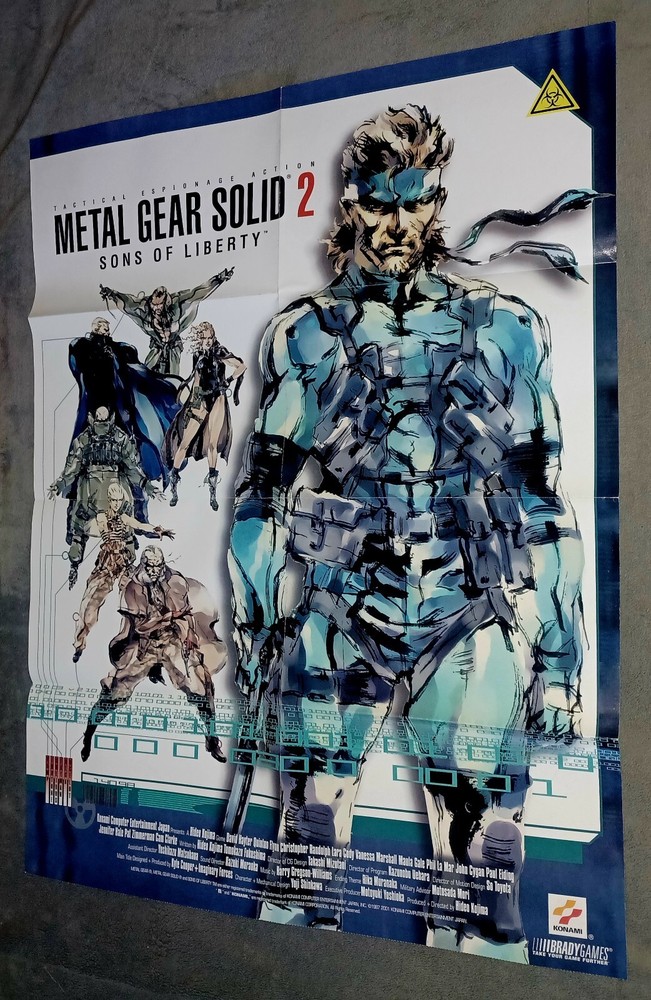 METAL GEAR SOLID 2 SONS OF LIBERTY POSTER 27.75