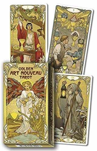 Golden Art Nouveau Tarot Deck by Giulia Francesca Massaglia