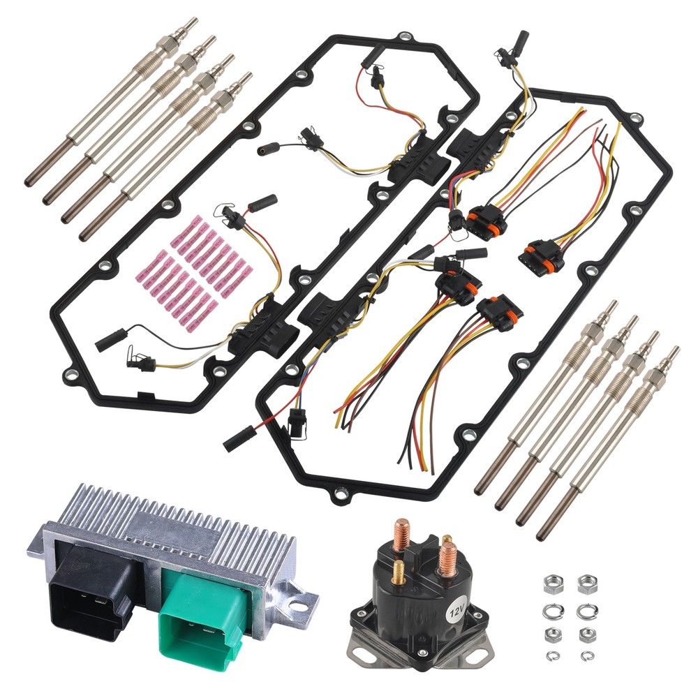 Diesel Valve Cover Gasket Harness Relay Controller Glow Plug for 94-97 Ford 7.3L