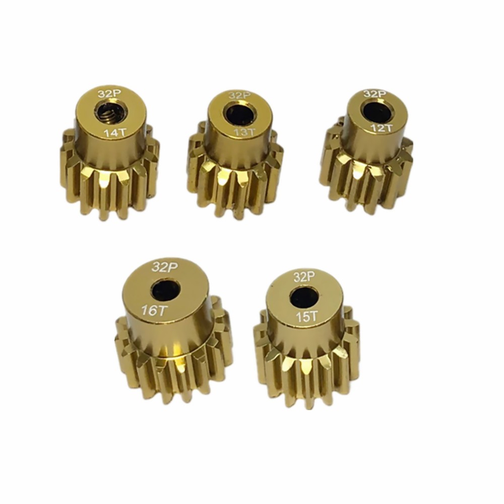 12T-20T 0.8M 32P 3.175mm Shaft Pinion Gears for 1/10 RC Motor Upgrade
