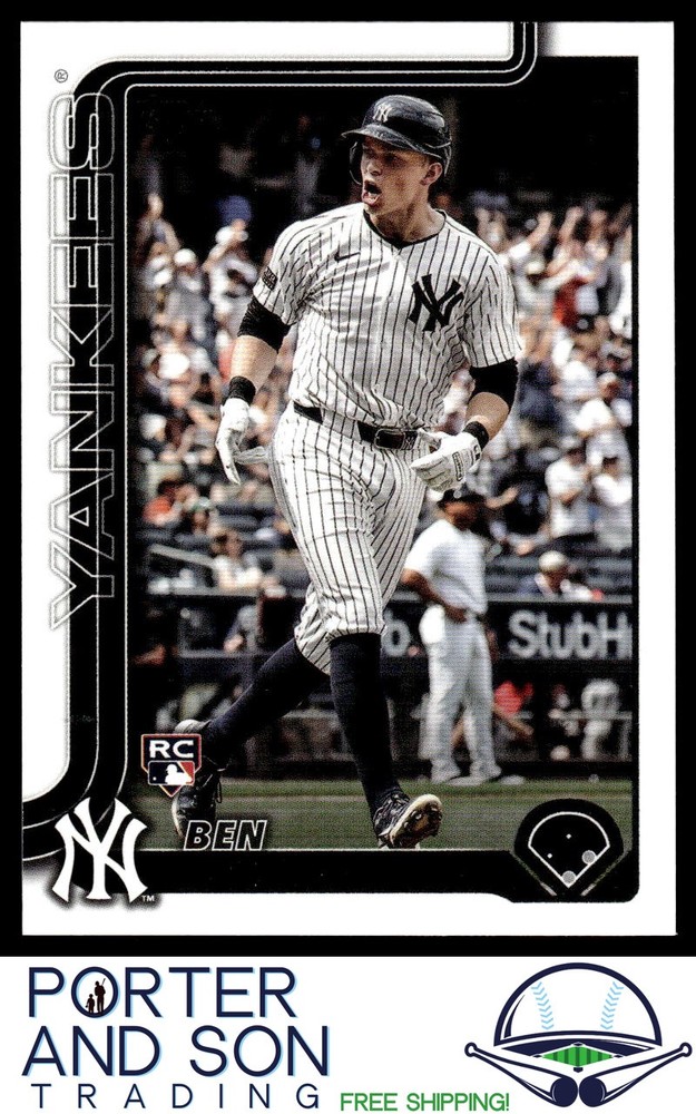 Ben Rice 2025 Topps Series 1 Yankees Rookie Card #337 RC