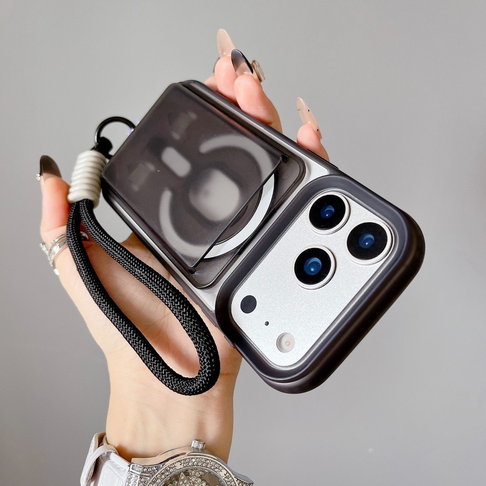 Shockproof Magnetic Wallet Case w Lanyard Fr iPhone 16 17 Pro Max 15 14 13 12 11