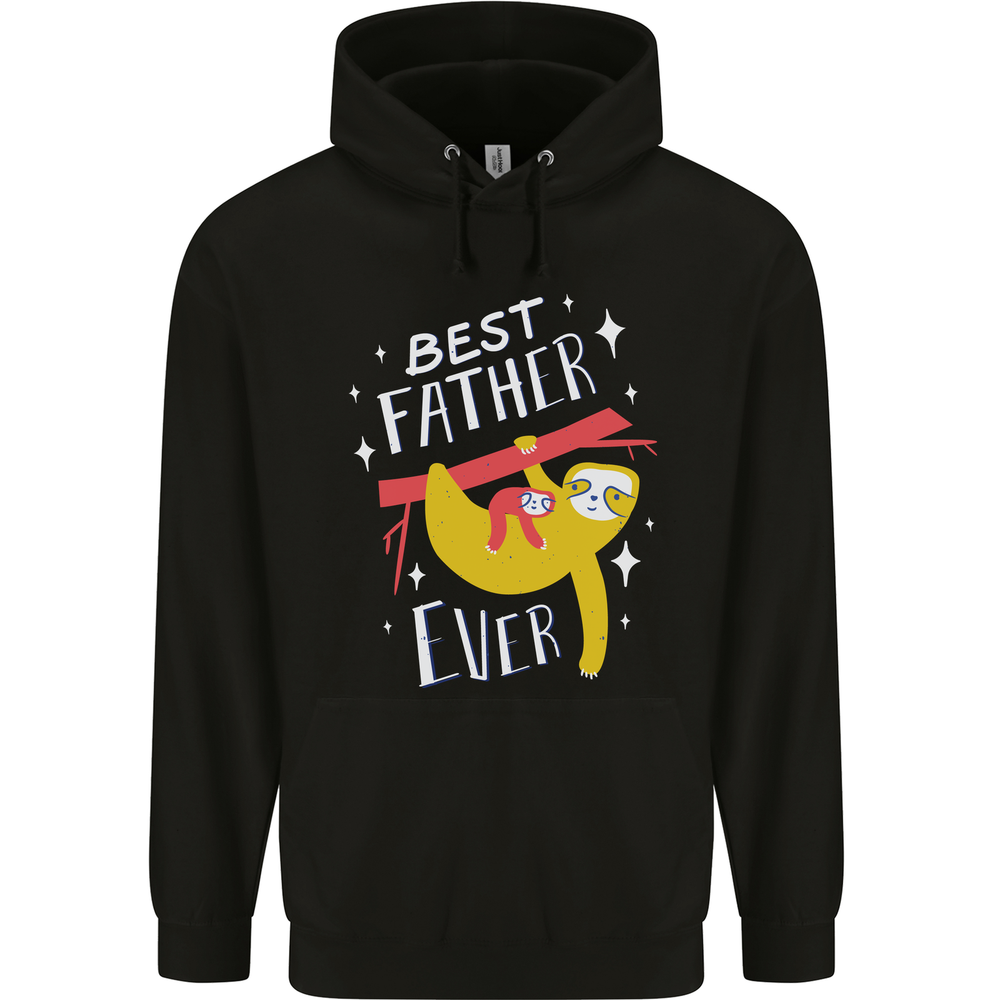 Fathers Day Funny Sloth Dad Daddy Mens 80% Cotton Hoodie-image