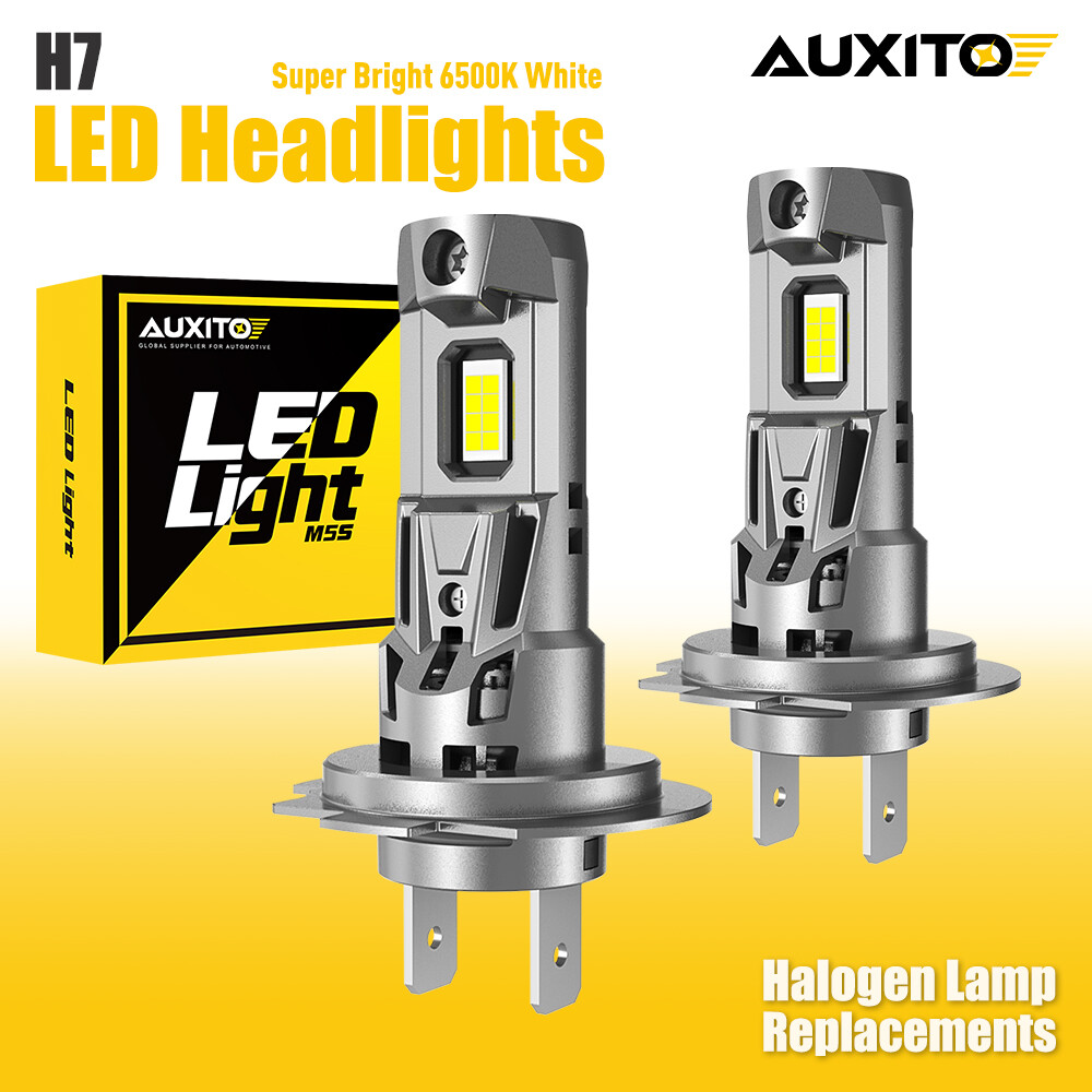 Auxito H7 LED Headlight Bulb Bright 6500K Kit High Beam Cool White Bulbs Lamp 2x