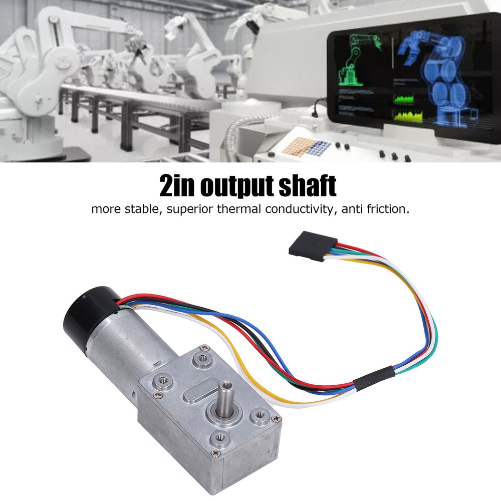 High Torsion Worm Gear Motor Full Metal Self Locking Encoder Reduction Motor CST-image