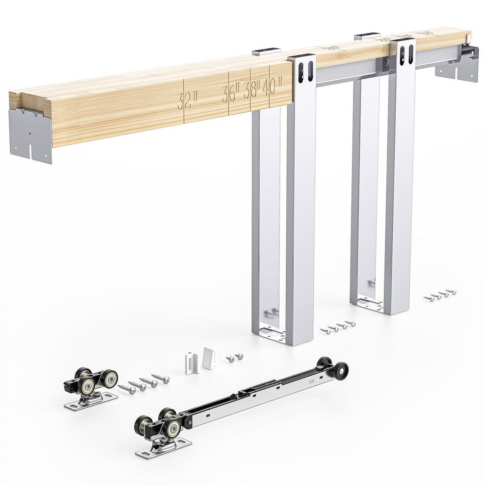 42x80in Two-Way Soft Close Pocket Door Frame Kit for 2x4 Studs