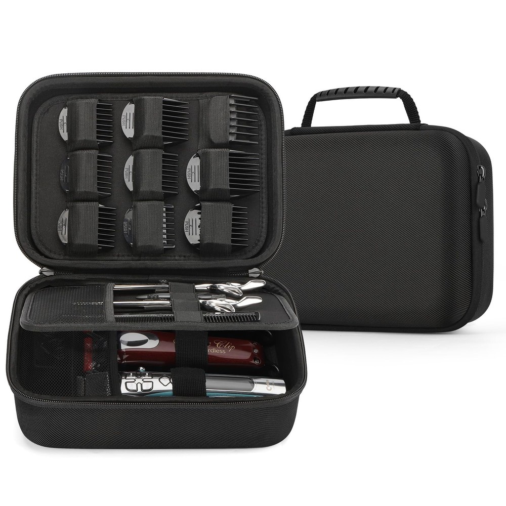 Barber Accessories Case for Hair Clippers and Mens Grooming Supplies