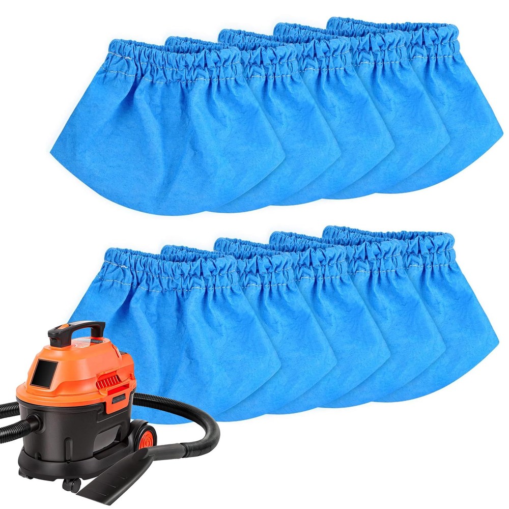 10 Pack VRC2 Vacmaster Wet/Dry Vacuum Cloth Filters 1.5-3.2 Gallon Compatible