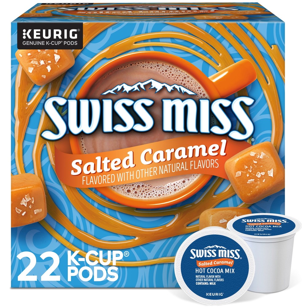 Salted Caramel Hot Cocoa K-Cups by Swiss Miss 22 Count