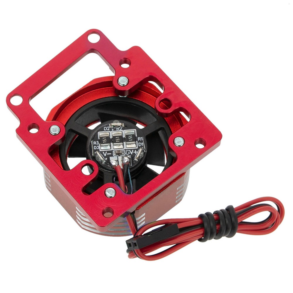 Alloy Motor Cooling Fan Motor radiator for TRAXXAS 1/8 4WD SLEDGE Monster Truck