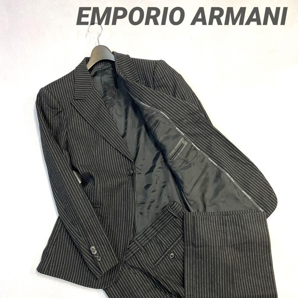 Emporio Armani 3-Piece Striped Suit Set for Men