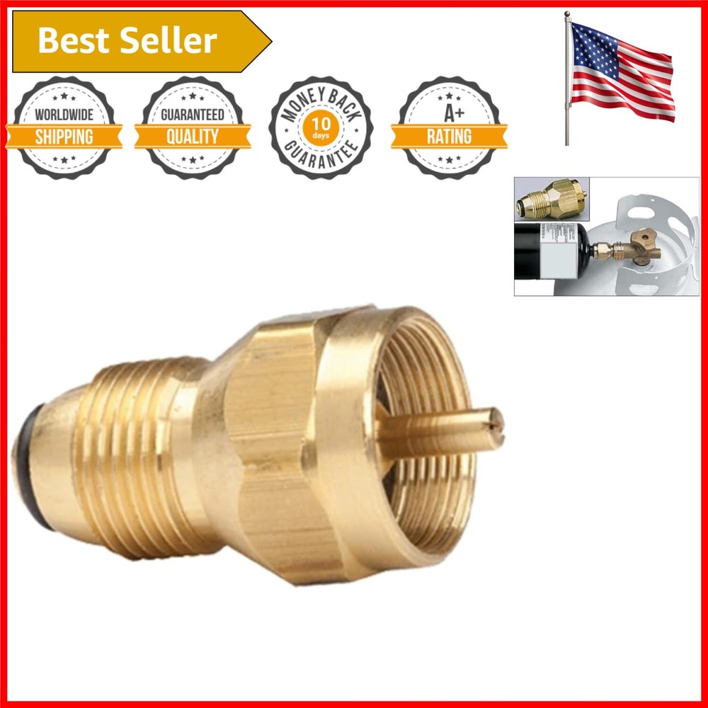 Compact 1lb Propane Bottle Refill Adapter with Durable Brass Construction