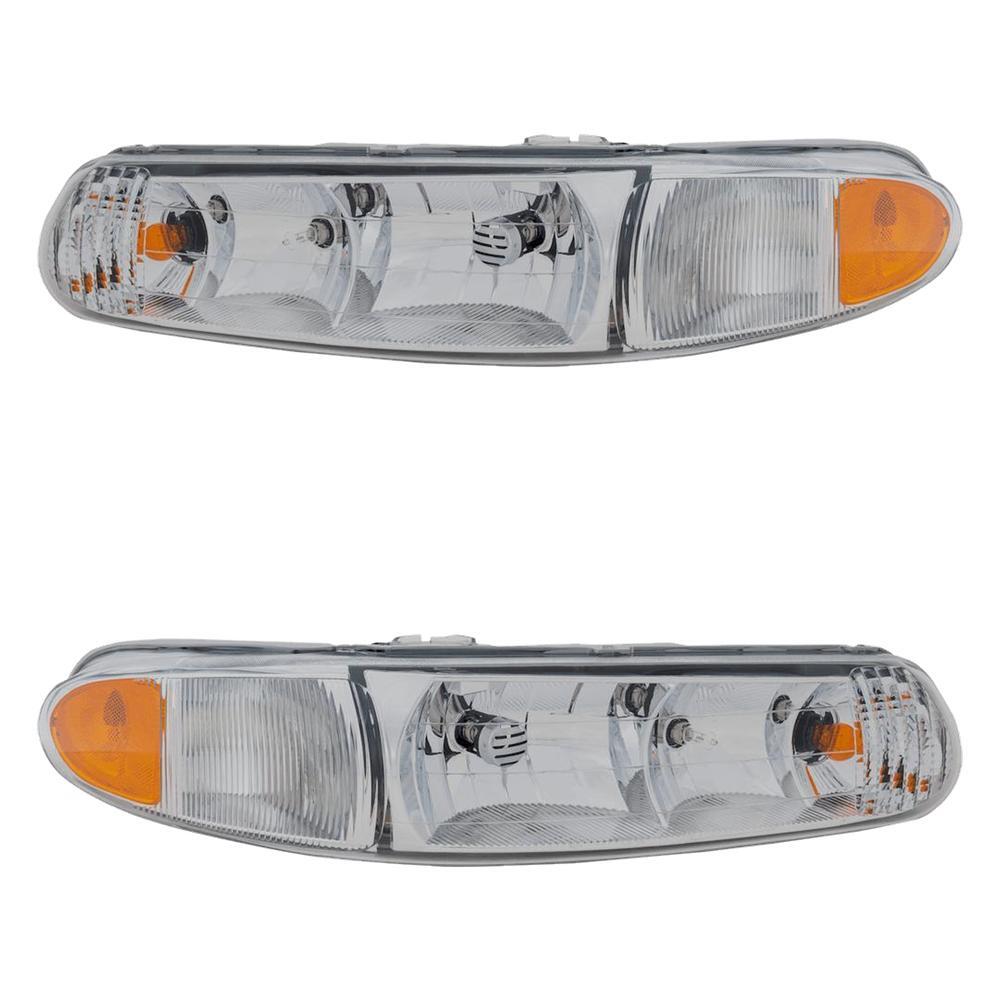 GM OEM Headlights for 1997 Buick Century & Regal Pair 2503183 10436485