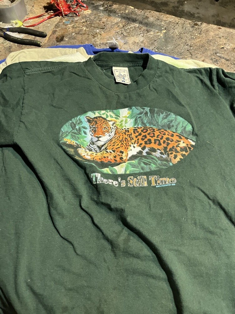 Vintage Alore Tiger Graphic T Shirt Men's Size Large Made In USA 90s