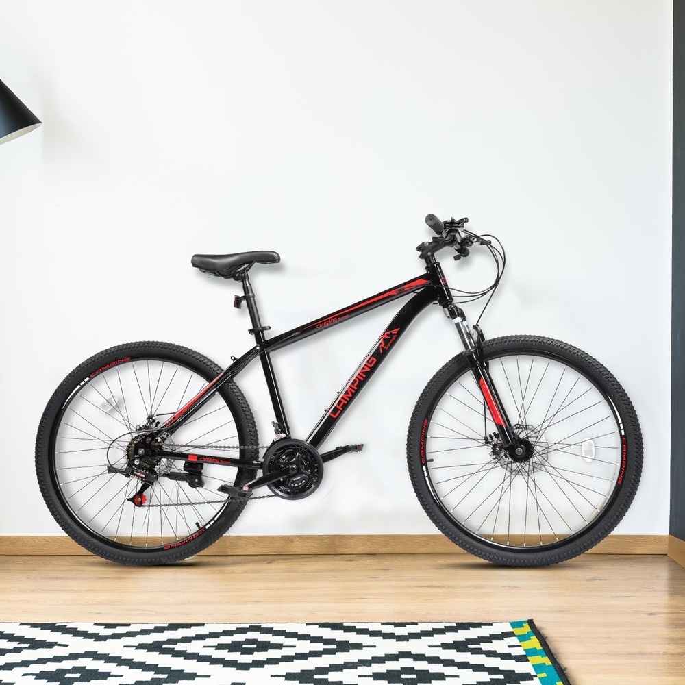 27.5'' MTB Bike 21 Speeds Mountain Bicycle Double Disc Brake High Carbon Steel