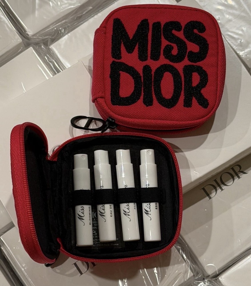 Miss Dior Set of 4 Sample Perfume With Case