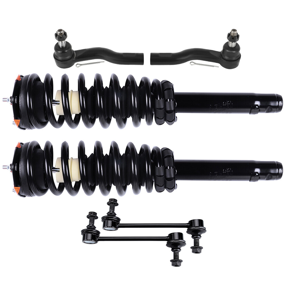 6pc Front Suspension Kit Struts Springs Sway Bar Tie Rods 2010-2012 Ford Fusion
