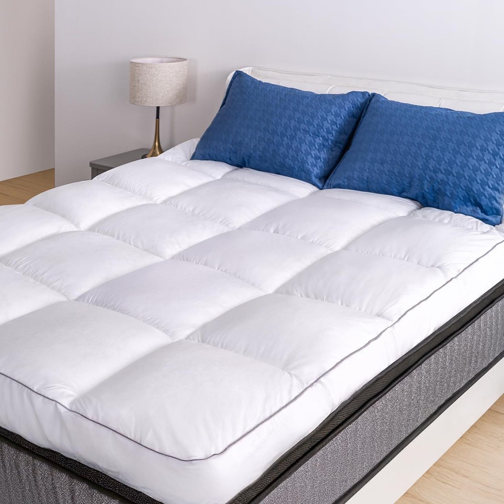 Mattress Topper Queen, Cooling Pillow Top Mattress Topper 80'' x 60''