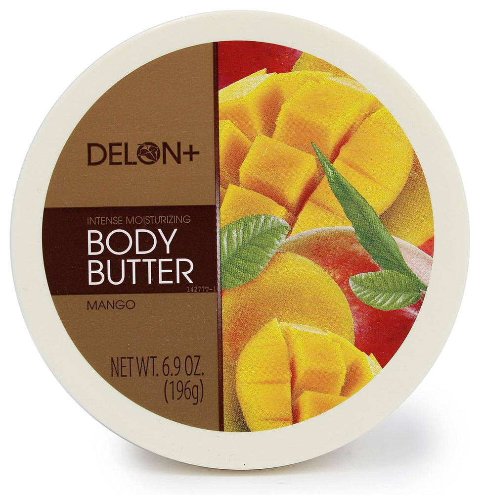 DELON Intense Moisturizing Body Butter, Mango, 6.9 Oz