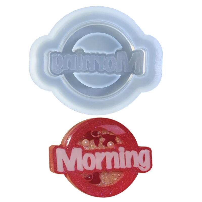Morning Ornament Keychain Mold DIY Pendant Jewelry Epoxy Resin Crafting Molds
