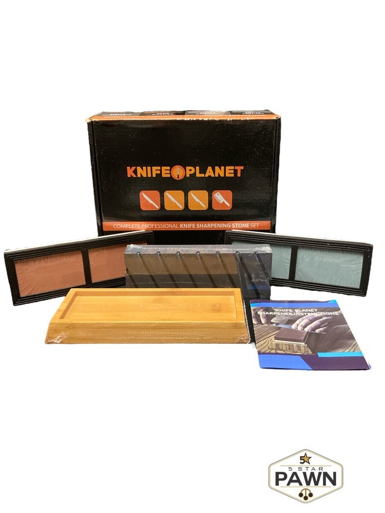 Premium Knife Sharpening Stone Set – 400/1000 and 3000/8000-Grit Pro (FVS014051)