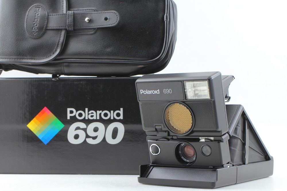Tested Near-Mint Polaroid 690 SLR Instant Film Camera with Case Japan