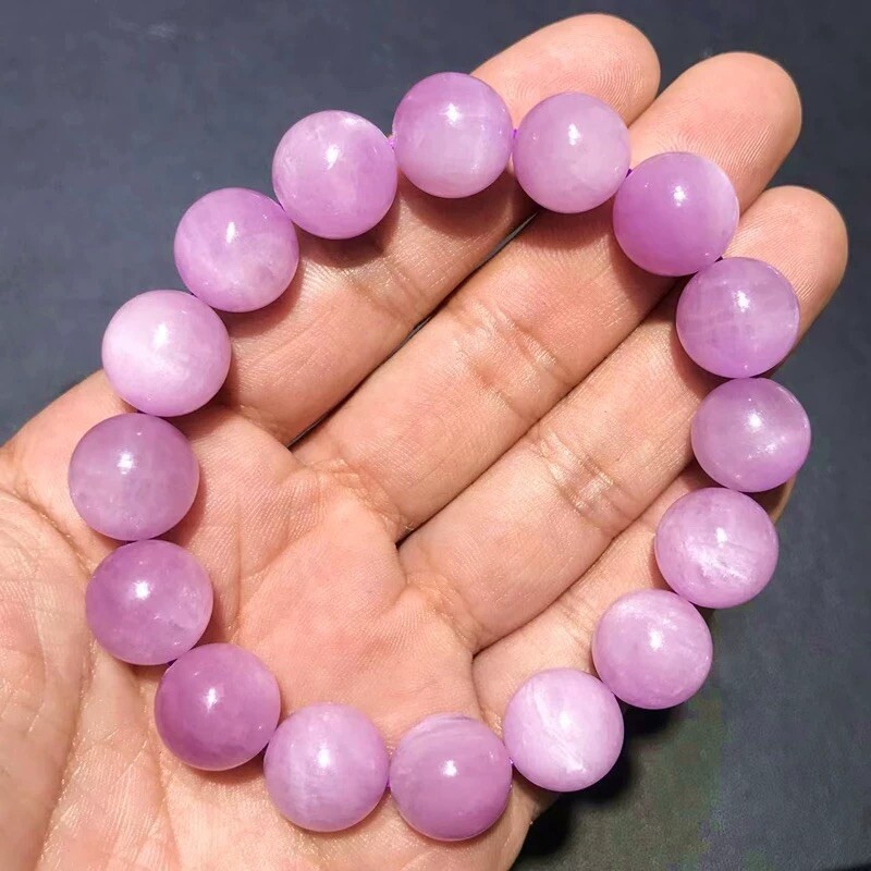 Natural Kunzite Energy Crystal Bracelets 8mm