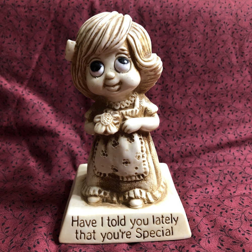 Russ Berrie Figurine HAVE I TOLD YOU LATELY THAT YOU'RE SPECIAL? USA Vtg 1976