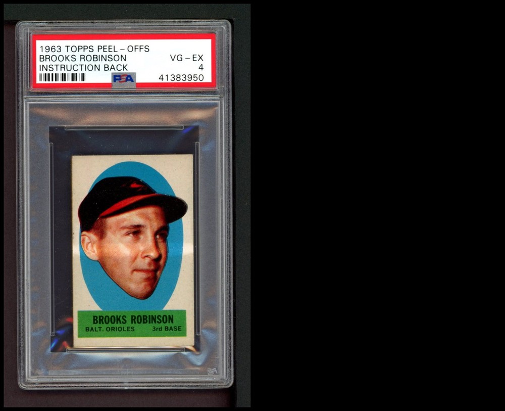 1963 Topps Peel-Offs Almost Complete Set 4.5 - VG/EX+ 6883679 (32 / 46 cards)