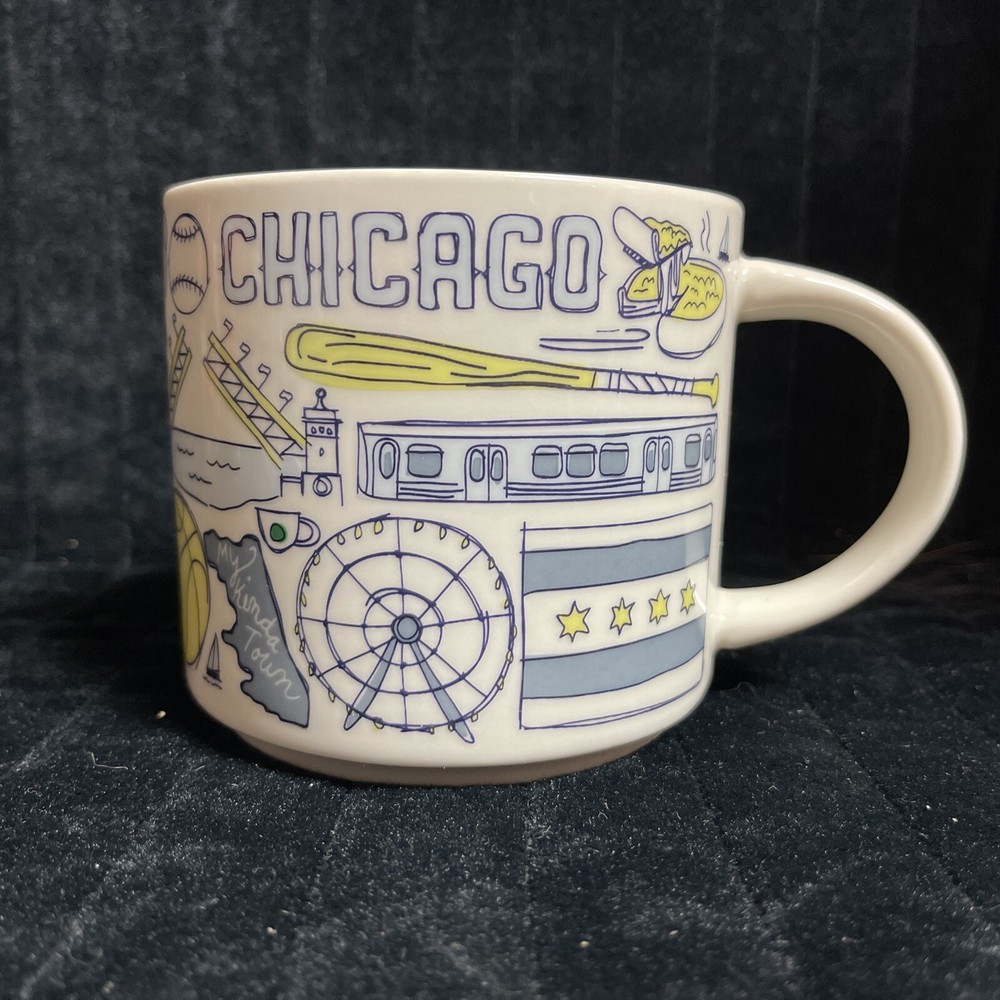 Starbucks Chicago Been There Series Ceramic Coffee Mug 14 oz New No Box