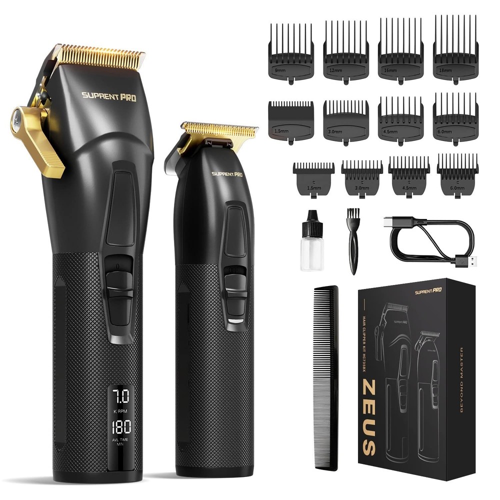 Professional USB-C Rechargeable Hair Clippers for Men - Barber-Grade Trimmer