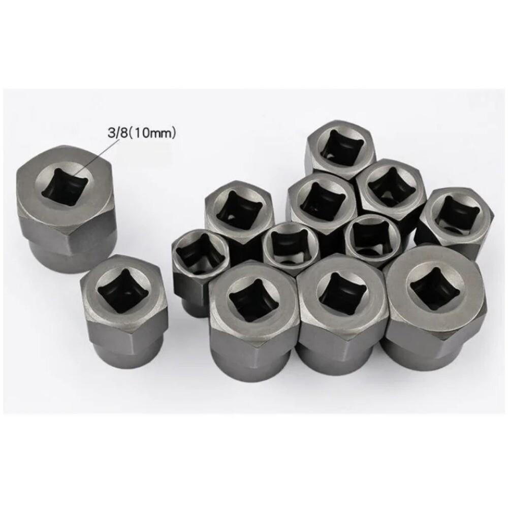 26 Pcs Bolts Extractor Set with Hex Adapter Out Broken Lug Nut Extractor