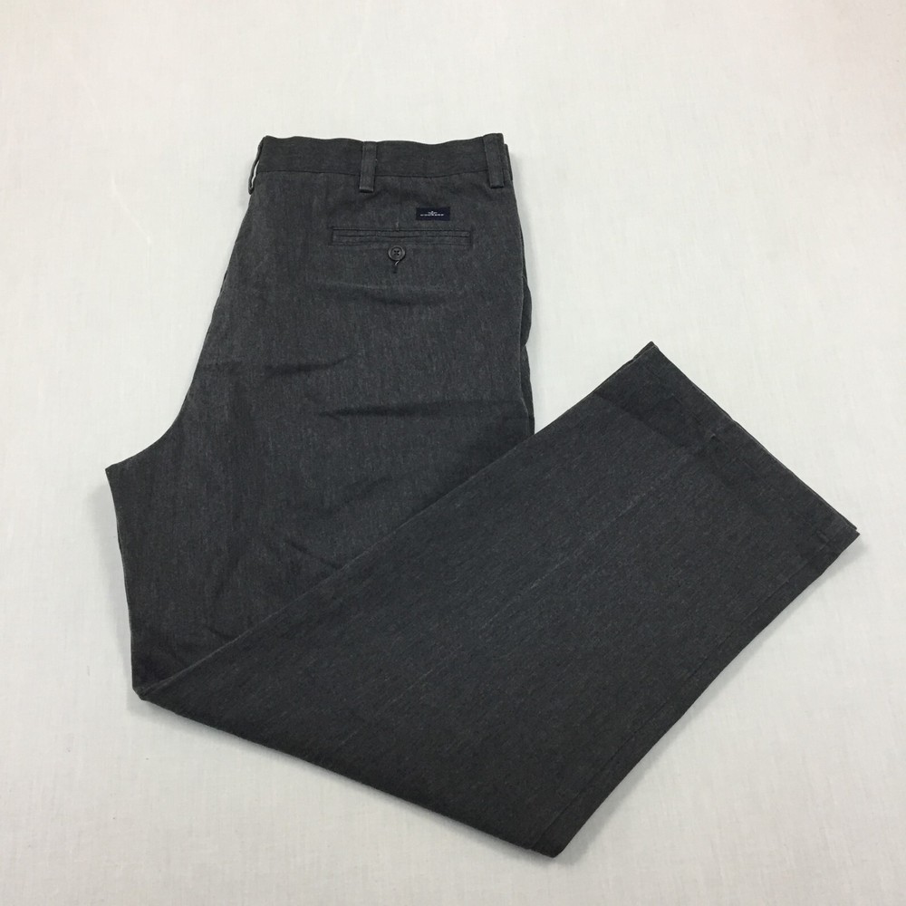 Dockers Chino Trousers Cotton Pants Straight Fit Mens Size 40W 30L Grey